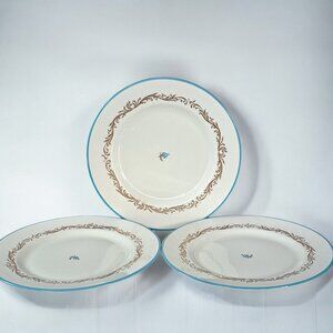 Set of Three Pickard Baroque Dinner Plates - 10" - Discontinued